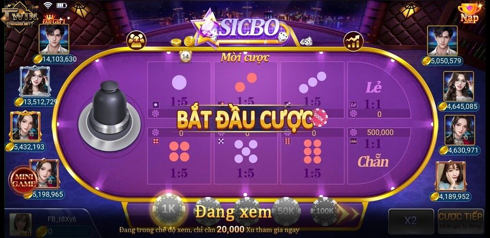 Chơi game Sicbo Twin68