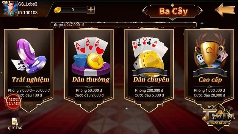 Ưu điểm tác động người chơi lựa chọn tạo tài khoản game twin688 