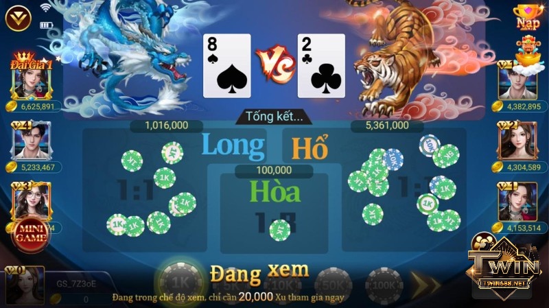 Giao diện game hiện đại trên điện thoại sau khi tai long ho