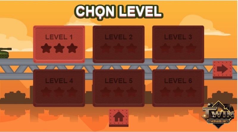 Game Dat Bom Pha Cau có nhiều level chơi