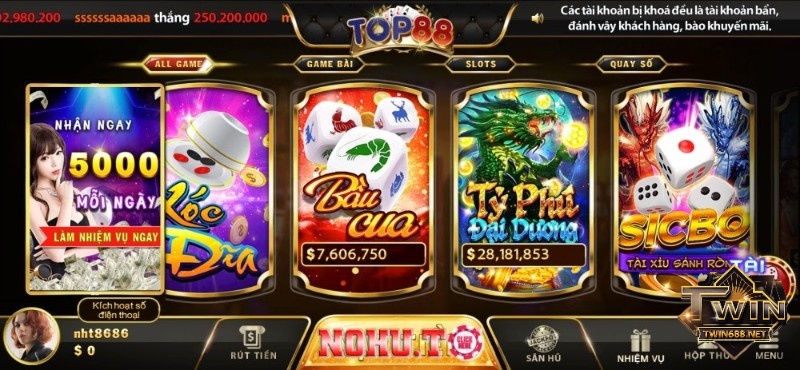 Top game đổi thưởng chất lượng