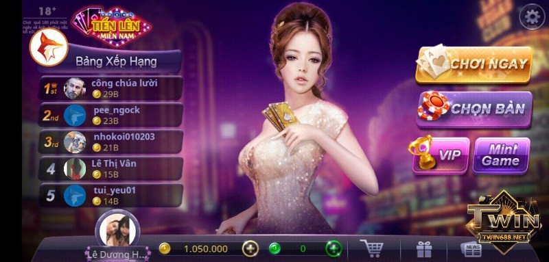 Game tien len Miền Nam ZingPlay có giao diện , luật chơi và cách thức chơi cực kỳ dễ dàng