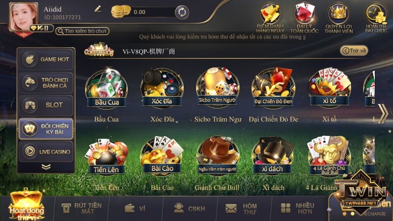 Nhà cái CFUN68 cung cấp đa dạng các thể loại game bài uy tín