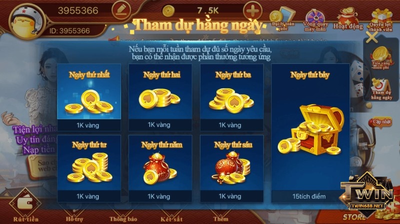 Game bài tại Cfun68 có nhiều ưu đãi