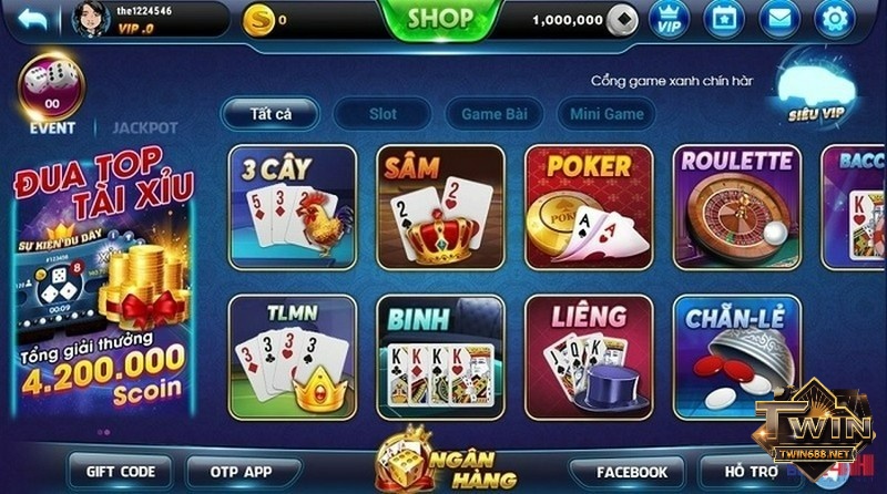 Cổng game topbet24 quốc tế uy tín