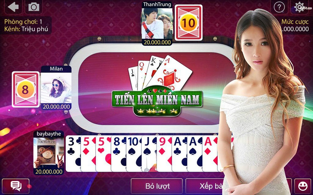 Danh bai tien len mien Nam tại cổng game chất lượng Cfun68