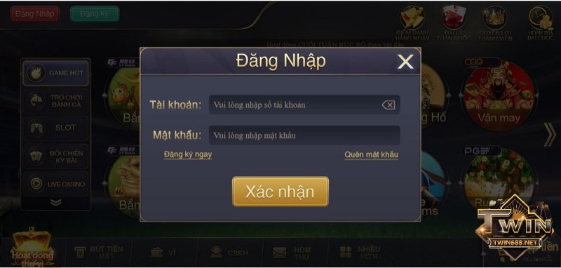 Đăng nhập vào tài khoản trên CFUN68 để tải game iOS yêu thích